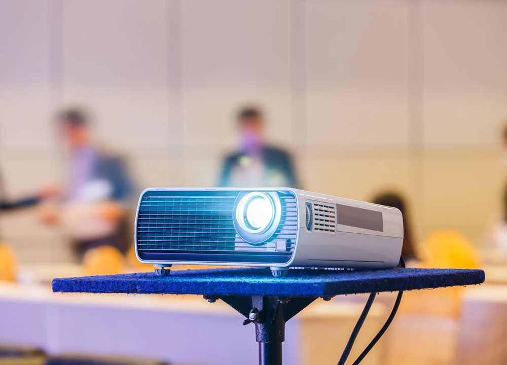 Projector in conference room